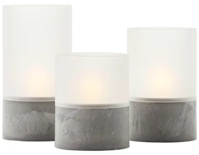 Produktbild von Brilliant Tischleuchte Bougie G92635A22 Außenbereich, Badezimmer, Wohnzimmer, Schlafzimmer, Esszimmer Kunststoff/Glas Outdoor, Indoor grau -
