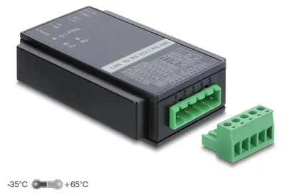 Productafbeelding van DELOCK Converter Ethernet LAN TCP/IP > RS485/422, aansluitblok.