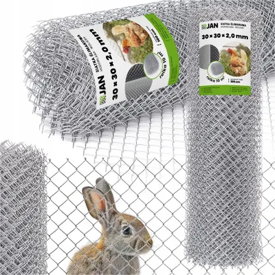 Obrázek produktu pro Pletivo s uzly – 30 x 30 mm – pozinkované – 10 m – 17,5 kg