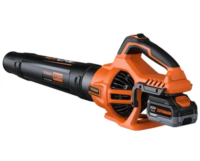 Produktbild von DOVAMAN Akku-Laubbläser, 744 m³/h Luftstrom, 2 Geschwindigkeiten, mit 20V 4.0Ah Akku und Schnellladegerät