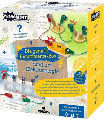 Produktbild von moses PhänoMINT Die geniale Box der Experimente rund um Elektroenergie