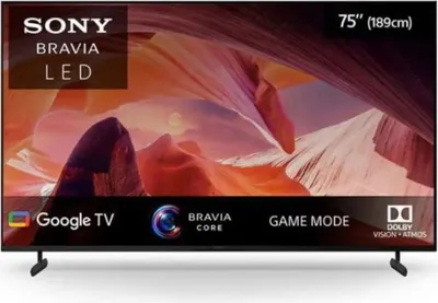 Produktbild von Sony KD-75X80L, 190,5 cm (75"), 3840 x 2160 Pixel, LCD, Smart-TV, WLAN, Schwarz