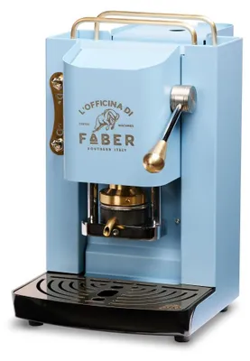 Image de Faber Pro Deluxe dosettes de café pour machines à café, 44 mm, laiton, turquoise Faber