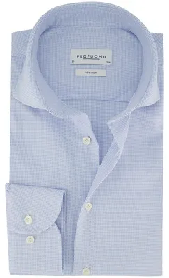 Produktbild von Hemd Profuomo Slim-Fit hellblau bedruckt bügelfrei