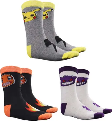 Produktbild von Pokemon Pikachu Socken 3-er Pack – 23/26
