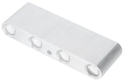 LED-Wandleuchte, rechteckig, 8 W, gelbes Licht, Aluminium, 85-265 V