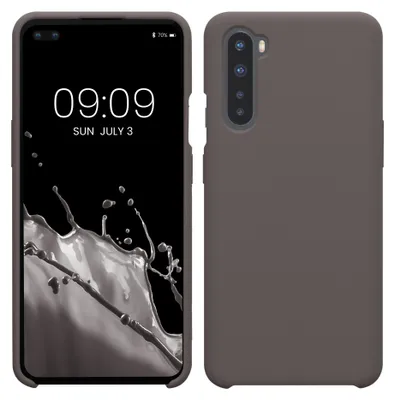 Produktbild von kwmobile Handyhülle für OnePlus Nord Hülle - Case Silikon - Kabelloses Laden - Schutzhülle Cover in Stone Dust