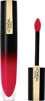 Productafbeelding van L'Oréal Paris Brilliant Signature Shiny Colour, Rood, Be Powerful, voor vrouwen, glans, vloeibare formule, ingrediënten: OCTYLDODECANOL, AQUA / WATER, TRIMETHYLSILOXYPHENYL DIMETHICONE, ETHYLCELLULOSE, SORBITAN...
