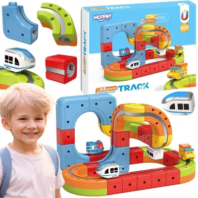 Obrázok produktu pre Woopie Magic Cube Train Stavebné bloky Antigravitačná magnetická dráha 32 ks.