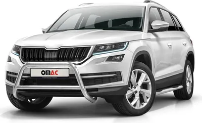 Produktbild von Frontbügel Frontschutzbügel für Skoda Kodiaq 2017-2022 mit ABE Stahl Silber