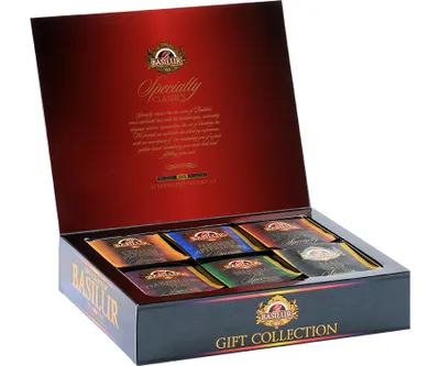 Zdjęcie produktu dla Basilur SPECIALITY CLASSICS GIFT herbata czarna zielona PREZENT - 50x2g, 10x1,5g