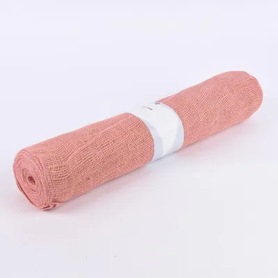 Produktbild von Deko Juteband extrabreit rosa 0,5x9,1m