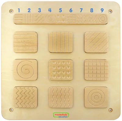 Obrázok produktu pre Senzorická nástenná doska Masterkidz na rozpoznávanie textúry povrchu