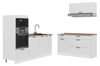 Obrázok produktu pre Kuchyňa Vicco Fame-Line Biely vidiecky dom/biely 340 cm, AP Oak, Model 63946