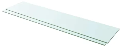 Obrázok produktu pre vidaXL Police 2 ks sklenené priehľadné 110x25 cm
