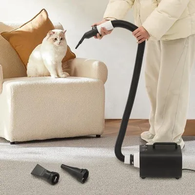 Produktbild von Haartrockner für Haustiere - 2100 W - Professionelle Hundefriseurausrüstung - Schwarz