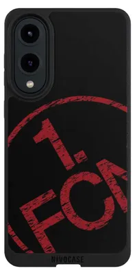 Produktbild von NIVOCASE Handyhülle für Samsung Galaxy S25 Edge  Hülle NIVOpure Case Schwarz 1. FCN Fanartikel Textur
