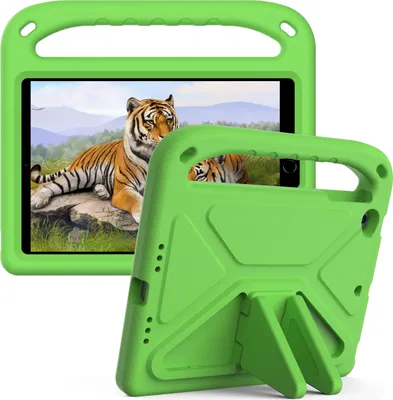 Immagine prodotto di Custodia protettiva per iPad Mini 1/2/3/4/5, leggera custodia per bambini in EVA con maniglia e supporto Verde