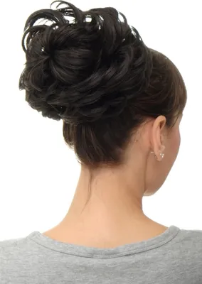 Produktbild von WIG ME UP Haarteil Dutt Haarrose Buschig Dunkelbraun Q840-3