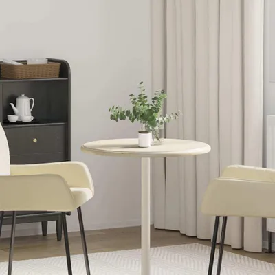 Obrázek produktu pro vidaXL Stolová deska krémová Ø60x2,5 cm mramor