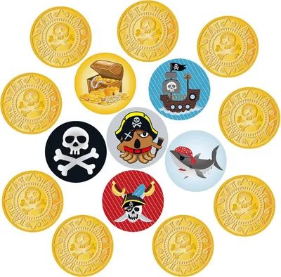 Produktbild von Oblique Unique Piraten Konfetti für Kinder Geburtstag Piraten Party Tisch Deko Streudeko