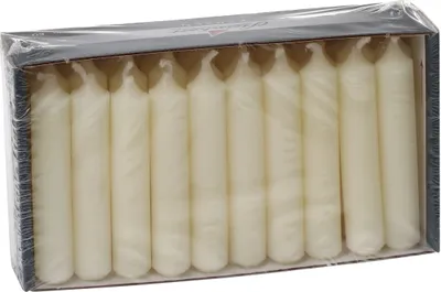 Produktbild von Pyramidenkerzen Champagner 70 x Ø 14 mm, 30 Stück