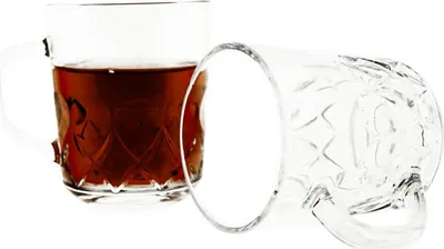 Immagine prodotto di Almina Neva set di 6 bicchieri per tè e caffè 230 ml Trasparente con motivo