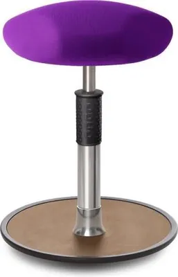 Produktbild von Sitz- Stehhocker Free Regular Triangel Gestrick Purpur Chrom /Natur.