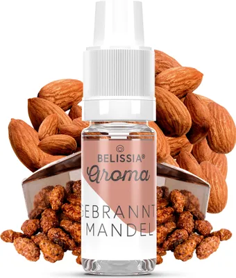 Produktbild von Belissia Lebensmittelaroma gebrannte Mandeln - 10ml Hochdosiertes Aroma - Kalorienfrei, Vegan - Für Speisen, Getränke, Shake, Quark, Nebelmaschine uvm