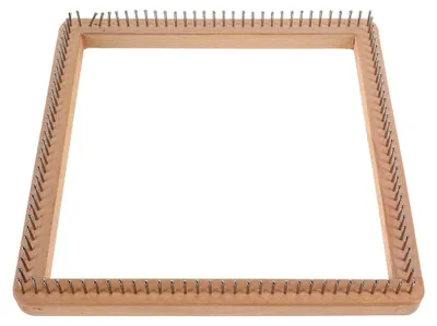 Produktbild von Holzstrickrahmen für DIY-Projekte – Webrahmen zum Stricken von Mützen, Schals und Tüchern