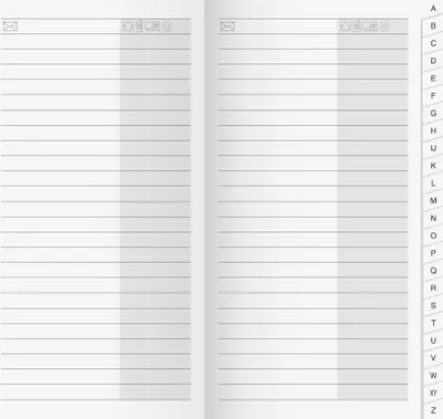 Image de rido/idé 7045790 répertoire d'adresses calendrier de poche dimensions des feuilles 8,7 x 15,3 cm