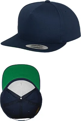 Zdjęcie produktu dla FLEXFIT 6007 | Classic 5 Panel Snapback Cap / Czapka / Kapelusz - Kolor: Granatowy - Rozmiar: Jeden rozmiar