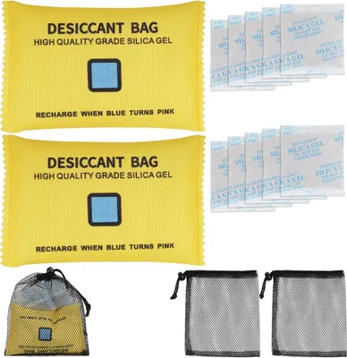 Image de Déshumidificateurs pour voiture, 2 x 200g et 10 x 10g, réutilisables, pour voiture et pour la maison