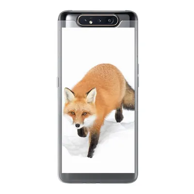 Produktbild von MuchoWow® Handyhülle Schutzhülle Hülle für Samsung Galaxy A80 Fuchs - Schnee - Winter Silikon Softcase Handy Hülle - Schutzdeckel