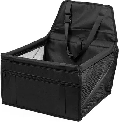 Immagine prodotto di Seggiolino per auto per cani di taglia piccola e media - Impermeabile e a tenuta d'aria - Con cintura di sicurezza - Dimensioni: 40 x 34 x 25 cm