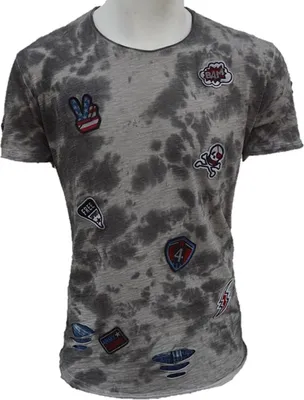 Produktbild von Brandneu Designer T-Shirt CARISMA Grau/Beige Oil Dyed CRM4430 L