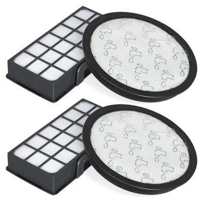 Produktbild von Set mit 2 HEPA-Filtern für Rowenta Silence Force Cyclonic 4AAAA RO7647EA RO7663EA RO7676EA RO7681EA (Modell RO76xx) Staubsauger, Ersatzfilterzubehör ZR903701