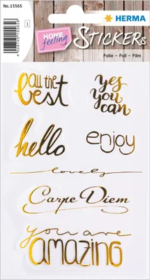 Image de HERMA Creative Sticker Amazing Goldfolie Or 1 feuille