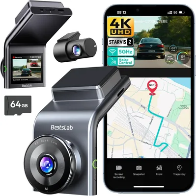 Immagine prodotto di Dashcam 4K con sensore STARVIS a doppio sensore, eccellente visione notturna e controllo vocale