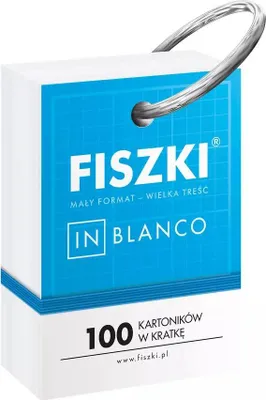 Immagine prodotto di Fiszki in blanco. 100 kartoników w kratkę