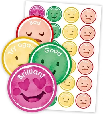 Produktbild von Motivationsaufkleber - English Moods 48Stk