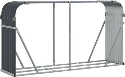 Obrázek produktu pro vidaXL Přístřešek na palivové dřevo antracit 180x45x100 cm Pozinkovaná ocel