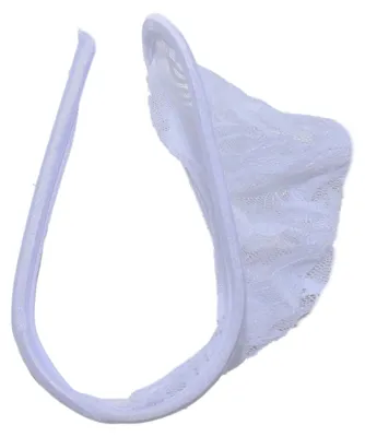 Produktbild von C String Unterhose für Herren, Einheitsgröße, aus 100% Polyester, Farbe Weiß