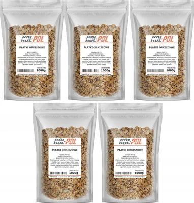 Zdjęcie produktu dla PŁATKI ORKISZOWE 5kg Naturalne śniadanie źródło błonnika jakość Kol-Pol