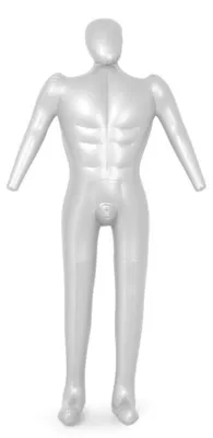 Aufblasbare männliche Schaufensterpuppe, 168 cm, PVC, Schulter 54 cm