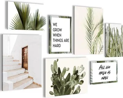 Productafbeelding van Famanu wanddecoraties: 7 moderne designs - geschikt voor woonkamer en slaapkamer