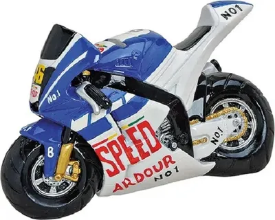 Produktbild von Spardose Motorrad Poly B18 x T7 x H14 cm blau