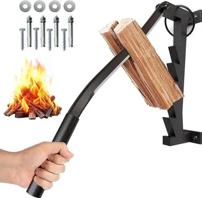 Produktbild von Famanu Holzspalter manuell - Wandmontage, leicht und tragbar