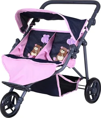 Image de Poussette double Marine Rose Bière