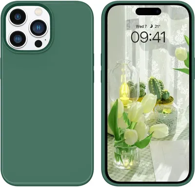 Produktbild von Case Cover Für Apple Iphone 14 Pro Max Case Grün Silikonrückseite